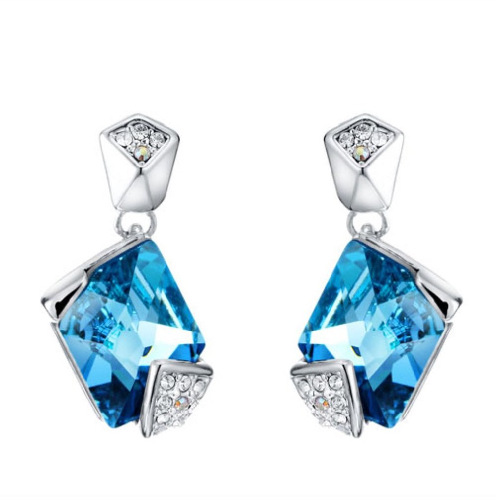 Stainless Steel Rectangle Earrings